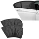Car Window Mosquito Nets & Sunshades, 2 Pcs, Black
