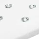 Momo Diamond Velour Manicure Hand Rest, White