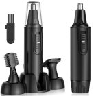 3-in-1 Trimmer for Nose, Ear, Beard, and Eyebrows, Black