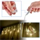 LED Curtain Lights with Christmas Figures 3m 125 LED, Warm White