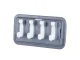 Multifunctional Kitchen and Bathroom Hanger with Shelf and 4 Hooks