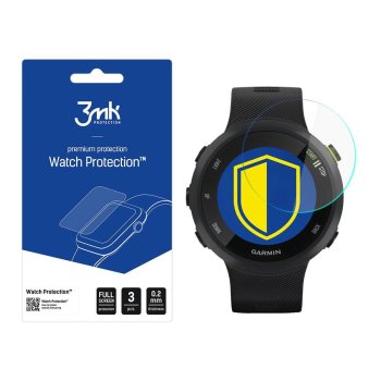 Garmin Forerunner 45 3MK Hybrid Flexible Glass Tempered Watch Screen Protector, 3 pcs.