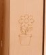 Wooden Garden Playhouse for Kids with Chalkboard and Table, 86 x 137 x 105 cm
