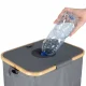 Bottle Sorting Basket with Removable Bag, 100 L, Gray