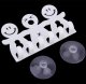 Universal wall-mounted toothbrush holder white