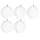 Ruhhy Transparent Fillable Christmas Baubles, 12 cm, 5 pcs