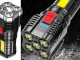 Rechargeable LED Searchlight Flashlight with COB Side Light, USB, black