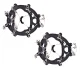 Anti-Slip Ice Cleats for Shoes with 8 Steel Spikes, Size 38-45