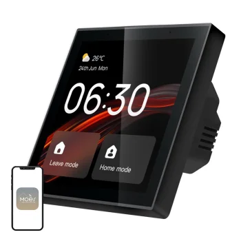MOES CCP-TY-EU-LN-MS Smart Home Control Panel with 4" LCD Screen Wi-Fi Zigbee