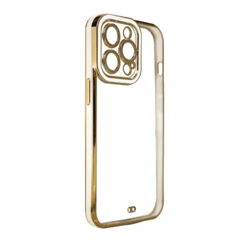 TPU Case for Samsung Galaxy A12 5G with Gold Frame, White