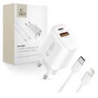 Tech-Protect NCA45W-GAN 2-Port 45W Wall Charger - White