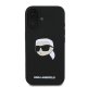 Karl Lagerfeld Silicone Karl & Choupette Head MagSafe vāciņš iPhone 16, melns