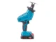 Cordless Reciprocating Saw with 2 Batteries and 4 Blades, Blue