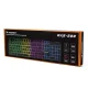 Wozinsky WKG-200 RGB Membrane Gaming Keyboard with Volume Wheel, Black