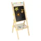 Double-Sided Magnetic and Chalk Board for Kids with Accessories, 38x37x90cm