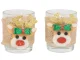 Scented Candles in Glass Reindeer Set, 2 pcs