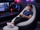 Inflatable Lounge Chair with Ottoman and Pump, Comfortable Blow Up Armchair for Home, Gray