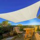 Multigarden 19196B BEIGE Square Sun Shade Sail 5x5 m, Beige