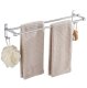 Metal Towel Rack Hanger Holder - 60cm, Silver