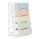 ModernHome 5-Drawer Rolling Storage Cart, Mobile Organizer for Kids Room, Multi-Color