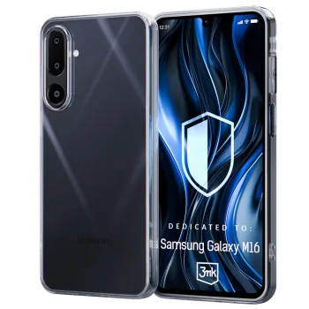 3mk Clear Case for Samsung Galaxy M16 5G, Transparent