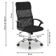 Ergonomic Office Chair ModernHome with Breathable Mesh Back and Swivel Base, Black