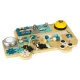 LULILO BUSO Educational Toy Wooden Manipulation Sensory Busy Board, 40x26cm