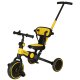 Kids Baby Trolley Bike Tricycle Stroller Buggy TRIKE FIX V4, Black-Yellow
