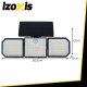 Solar Garden Wall Light 167LED 500lm Izoxis 24633, white