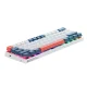 Machenike K500-B61 Wired Mechanical Gaming Keyboard, Red Switch - White and Blue