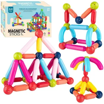 Large Magnetic Blocks, 64 Pcs