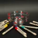 Acrylic Marker Set for Fabric, Stones and Glass, 12 pcs