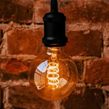 Forever Light LED Filament Bulb E27 G95 4W 230V 2000K 250lm, Gold