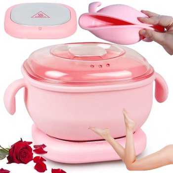 Foldable Silicone Wax Warmer for Hair Removal with Waxing Kit