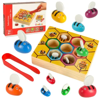 Wooden Educational Game "Honeycomb" Montessori