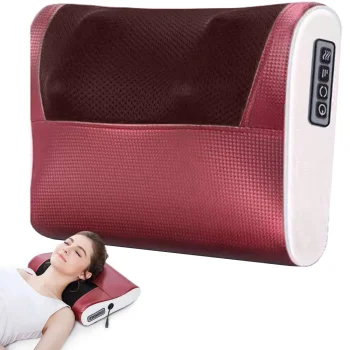 Massage Pillow for Back, Neck and Body, Brown