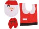 Christmas Bathroom Set, Rug, Toilet Seat Cover, Santa Decor, 3 pcs.