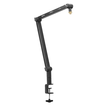 Boya BY-BA30 Desktop Microphone Boom Arm with Cable Channel, Black