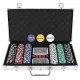 Poker Set 300 Chips in Aluminum Case HQ 23528