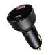 Baseus Superme ātra automašīnas lādētājs USB / USB Type C 100W PPS Quick Charge Power Delivery + USB Type C...