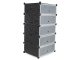 Multilevel Modular Shoe Rack Shelf Stand Organizer, 5 Shelves