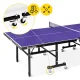 VECTOR+ FALCON Folding Indoor Ping Pong Table, Navy Blue