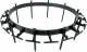 Plastic Lawn Edging Border, 100 x 6 cm, Black