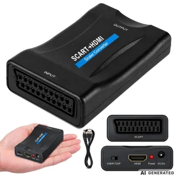 SCART to HDMI Adapter Converter Full HD