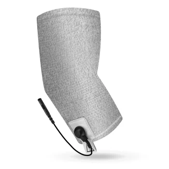 4Fizjo TENS Electrostimulation Elbow Band, Silver-White