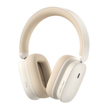 Wireless headphones Baseus Bowie H1 Bluetooth 5.2, ANC (white)