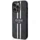 Guess iPhone 13 Pro Max Case 4G Printed Stripes MagSafe, Black