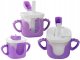 Baby Sippy Cup with Silicone Handles and Straw, 300ml, Purple