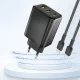 Dudao A29 GaN Wall Charger 2 x USB-C / 1 x USB-A 65W - Black