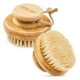 4Fizjo 601 Dry Body Massage Brush for Sensitive Skin, Bamboo / Natural Bristles